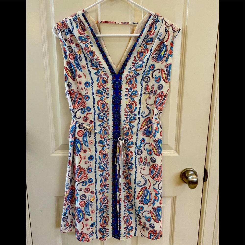 LOFT petite double V sleeveless dress